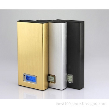 New 20000mAh LCD Power Bank with Universal Dual USB Outputs External Backup Battery Charger OEM+ 4 Connector + USB Cable